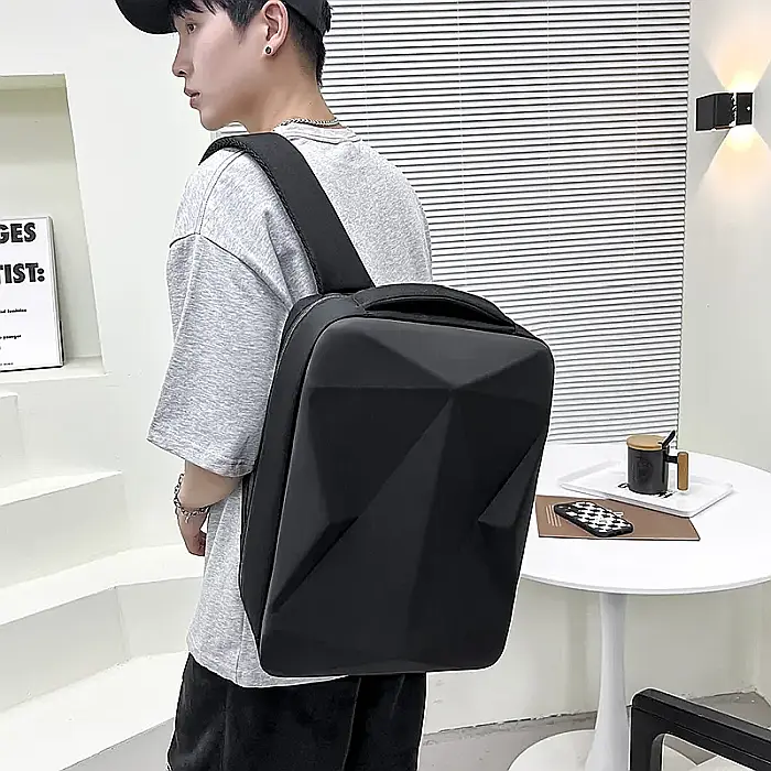 Rucsac MBrands 8801, hard shell, port usb , buzunar laptop 15.6 , slim [4]