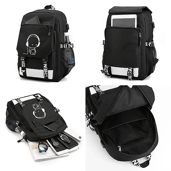 Set Ghiozdan, gentuta, penar Mbrands 3in1 music boy + breloc [4]