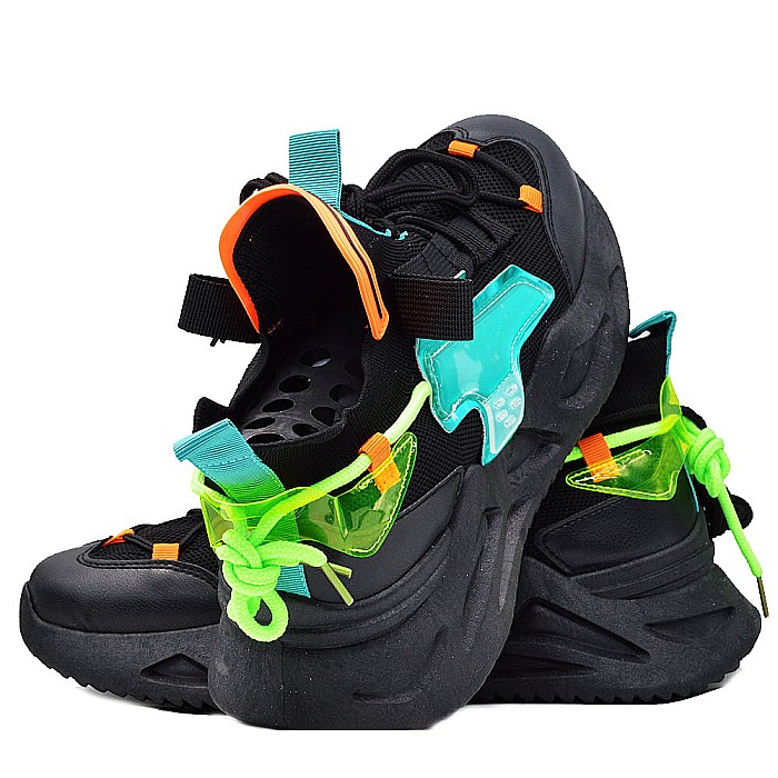 Sneakers Barbati Mbrands cu talpa flexibila, culoare negru, BC70 [4]