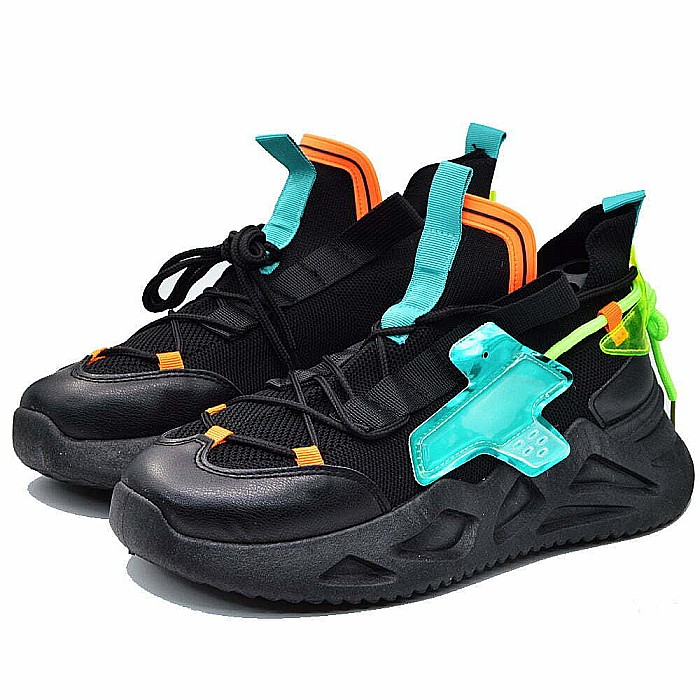 Sneakers Barbati Mbrands cu talpa flexibila, culoare negru, BC70 [5]