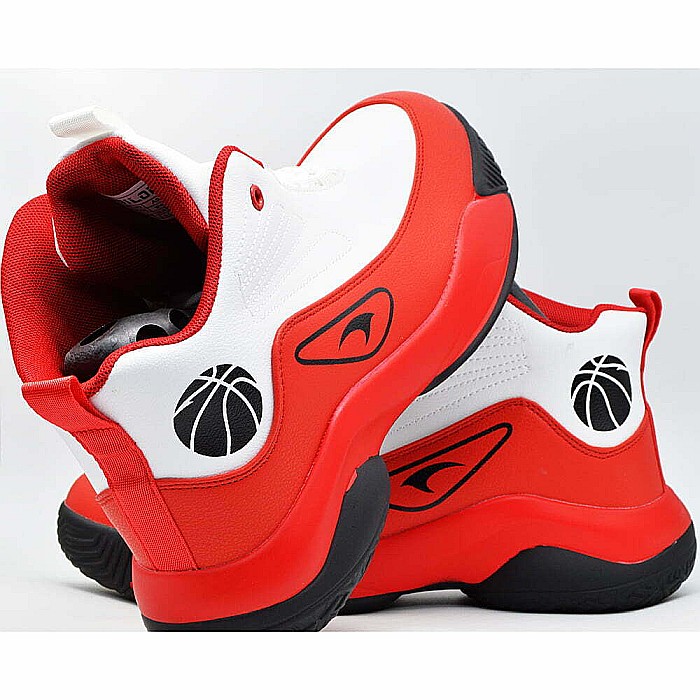 Sneakers Barbati Mbrands cu talpa flexibila hi tops, de baschet, alb [4]