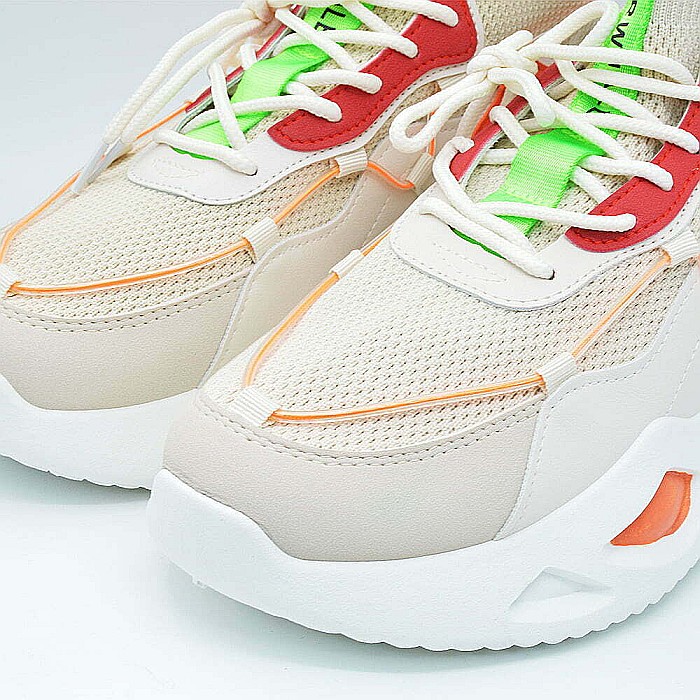 Sneakers Barbati MBrands cu talpa masiva, portocaliu, Hi Tops BC54 [5]