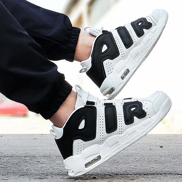 Sneakers Barbati Mbrands Hi Tops cu talpa flexibila, culoare alb cu scris negru [3]