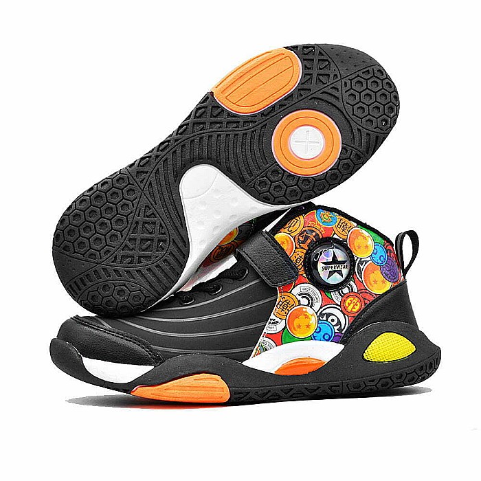 Sneakers Copii Mbrands Hi Tops cu talpa flexibila, culoare negru [3]