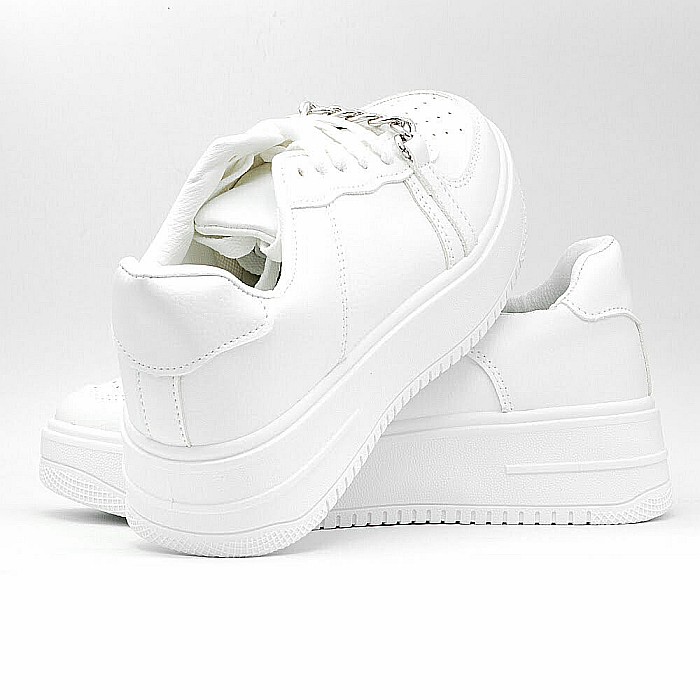 Sneakers Dama MBrands cu talpa flexibila, culoare alb, masura 36 [2]