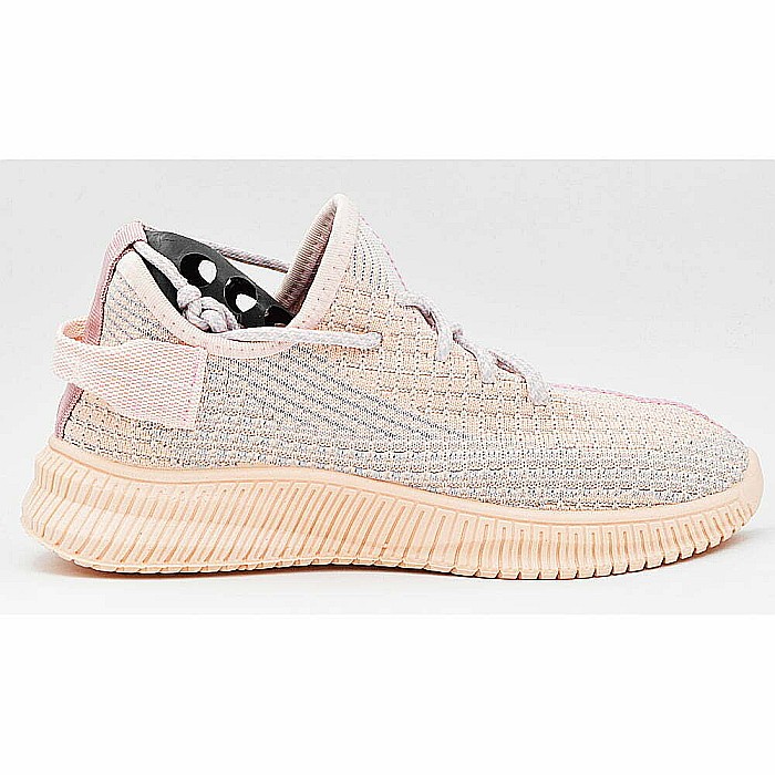 Sneakers Dama MBrands cu talpa flexibila, culoare roz pudrat, material textil [2]