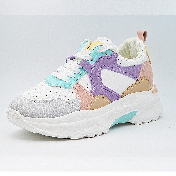 Sneakers Dama MBrands cu talpa flexibila, din piele ecologica, buonarotti 1161 [2]