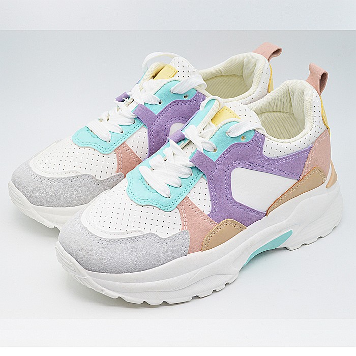 Sneakers Dama MBrands cu talpa flexibila, din piele ecologica, buonarotti 1161 [4]