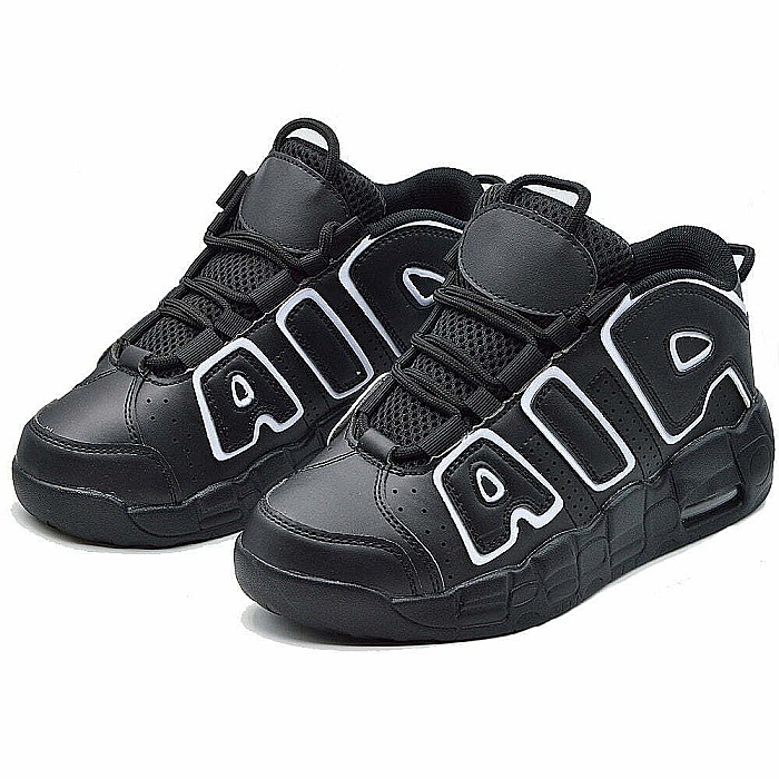 Sneakers Dama MBrands cu talpa flexibila, Hi Top, culoare alb negru [3]