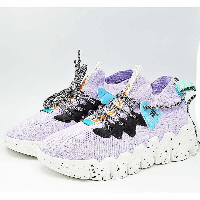 Sneakers Dama MBrands cu talpa flexibila, masiva, mov DH28 [5]