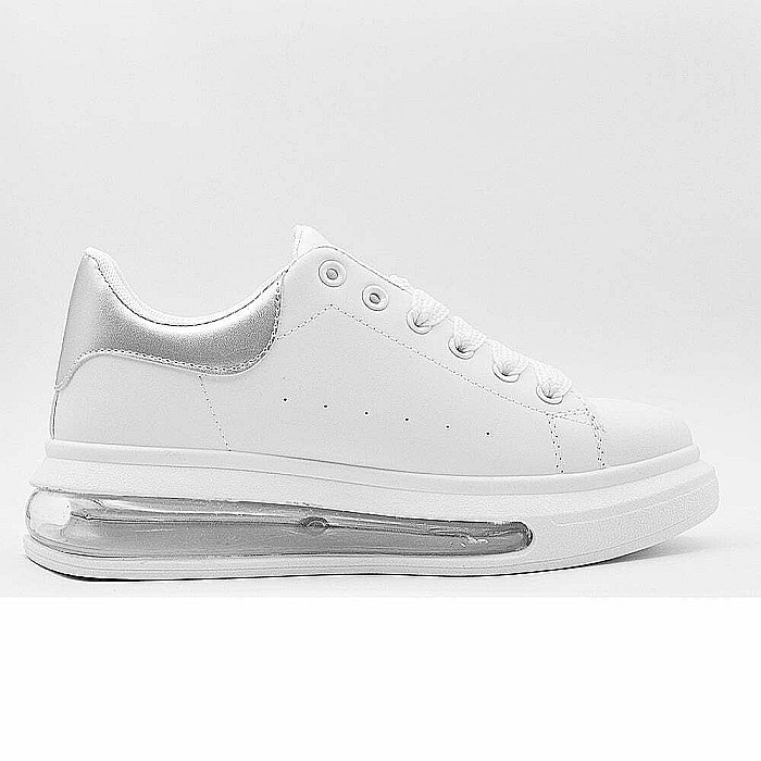 Sneakers Dama MBrands cu talpa flexibila pe aer, albi M-623-6 [2]