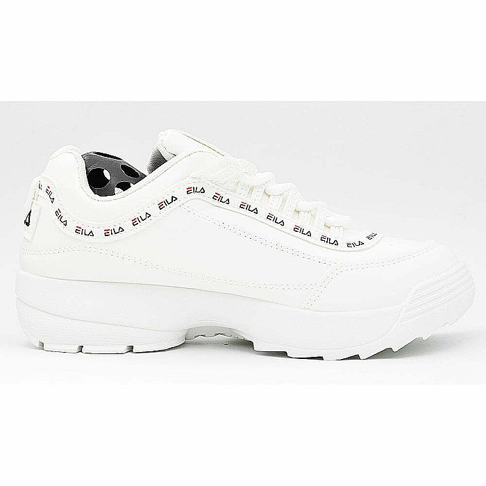 Sneakers Dama MBrands cu talpa flexibila si masiva, alb cu scris negru [2]