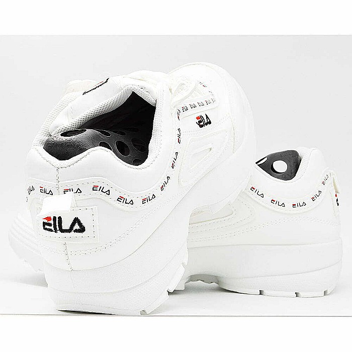 Sneakers Dama MBrands cu talpa flexibila si masiva, alb cu scris negru [4]