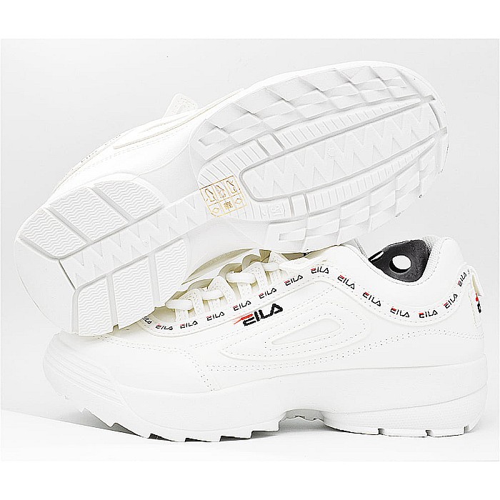 Sneakers Dama MBrands cu talpa flexibila si masiva, alb cu scris negru [3]