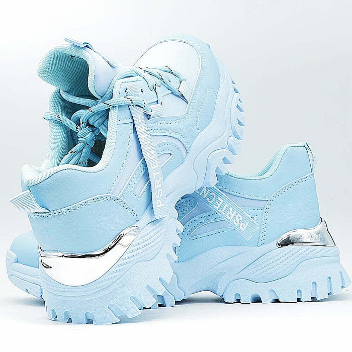 Sneakers Dama MBrands cu talpa flexibila si masiva, albastru ABC 337 [4]