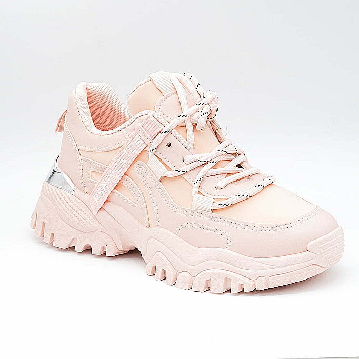 Sneakers Dama MBrands cu talpa flexibila si masiva, roz ABC 337 [2]