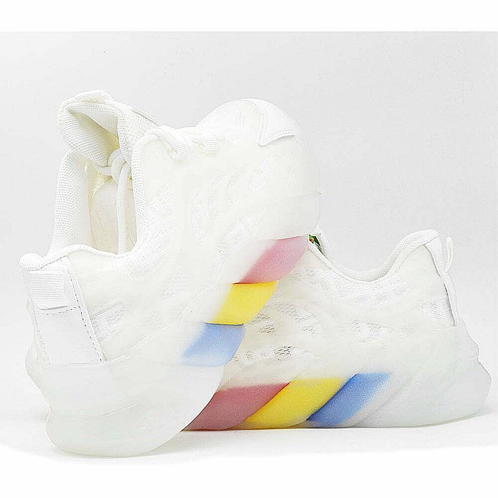 Sneakers Dama MBrands cu talpa flexibila, Tricolor, alb 1150 [6]