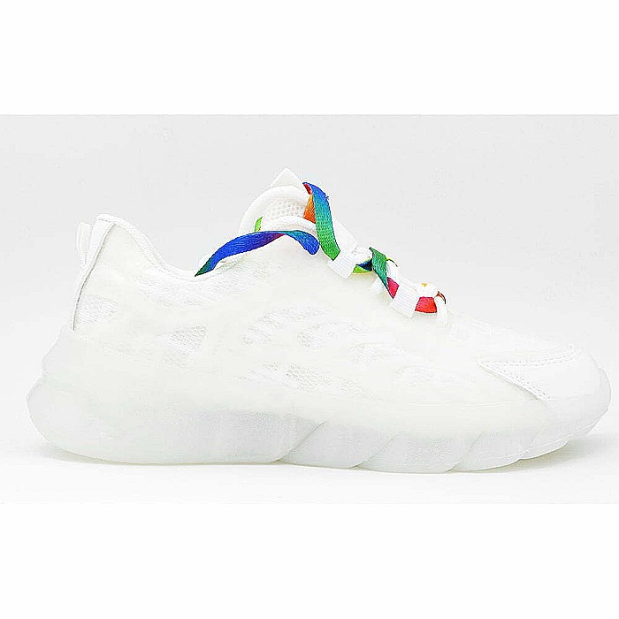 Sneakers Dama MBrands cu talpa flexibila, Tricolor, alb 1150 [4]