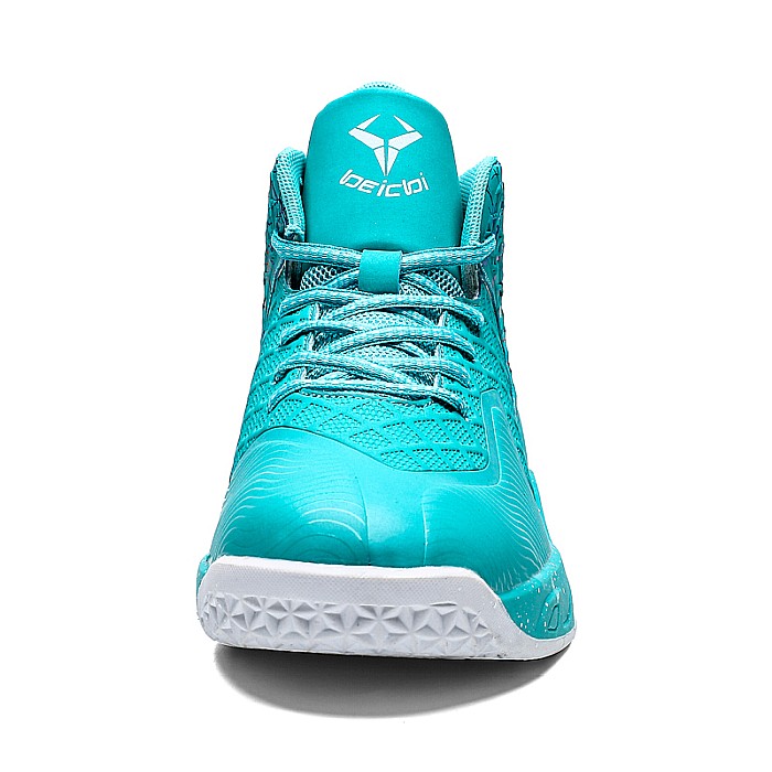 Sneakers pentru baschet MBrands, turcoaz si pereche sosete [5]