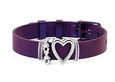 Bratara MBrands charm, din inox, ajustabila, inchidere catarama,diverse culori [5]