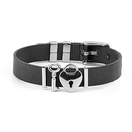 Bratara MBrands charm, din inox, ajustabila, inchidere catarama,diverse culori [0]