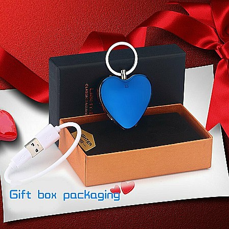 Bricheta breloc MBrands in forma de inima, Antivant, Fara Gaz ,incarcare USB [8]