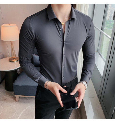 Camasa slim fit Mbrands care nu se sifoneaza [4]