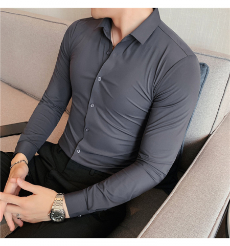 Camasa slim fit Mbrands care nu se sifoneaza [2]