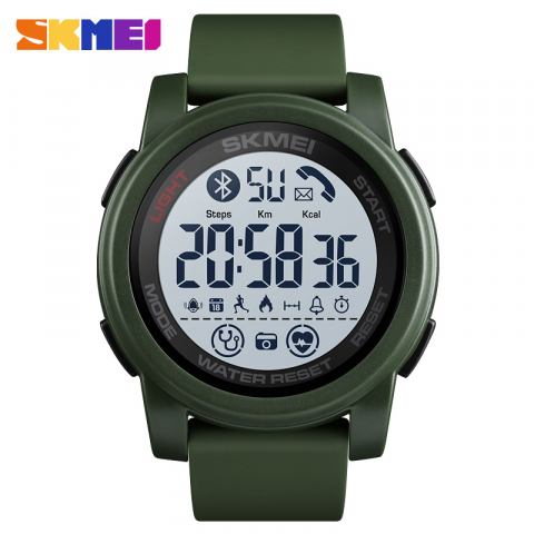 Ceas de barbati 1593 digital , culoare verde [0]