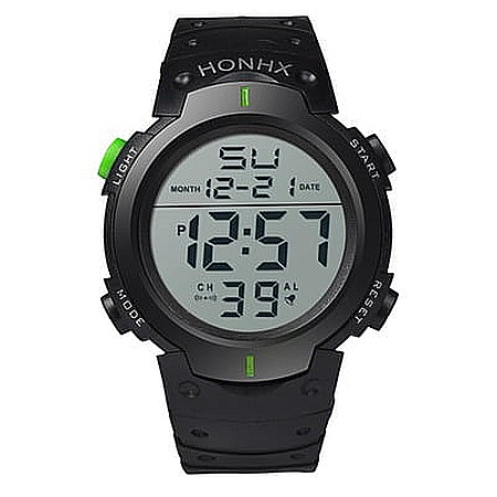 Ceas de barbati digital HONHX 9001 F cronograf quartz [2]