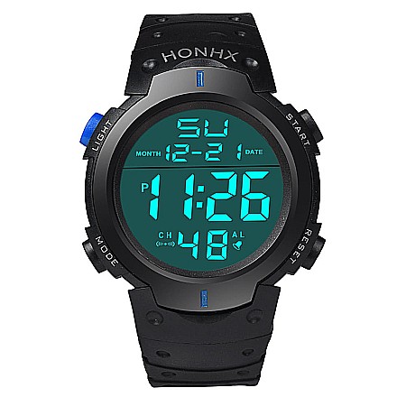 Ceas de barbati digital HONHX 9001 F cronograf quartz [5]