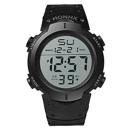 Ceas de barbati digital HONHX 9001 F cronograf quartz [0]