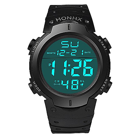 Ceas de barbati digital HONHX 9001 F cronograf quartz [7]