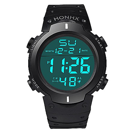Ceas de barbati digital HONHX 9001 F cronograf quartz [4]