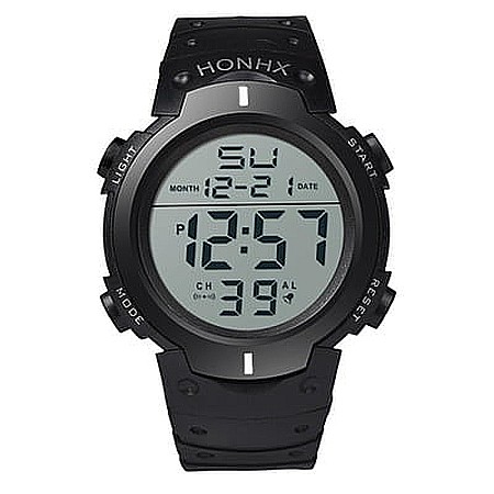 Ceas de barbati digital HONHX 9001 F cronograf quartz [1]
