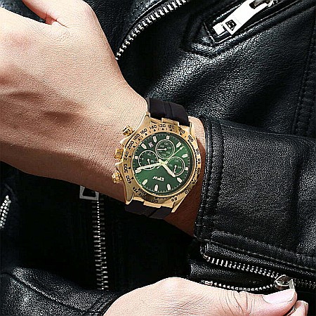 Ceas de barbati MBrands chronograf , afisaj data , mecanism japonez quartz [2]