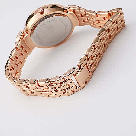 Ceas Mbrands de dama , cristale zirconiu, bratara din aliaj, mecanism Seiko PC21S , rose gold [2]