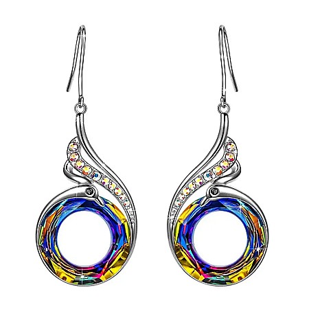 Cercei pasare phoenix Mbrands cu cristal vulcan austria [0]