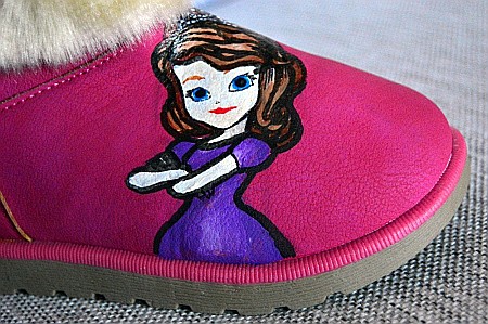 Cizme copii mbrands imblaniti , model UGG , pictura handmade, masura 30 [2]