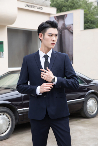 Costum barbati Mbrands cu 3 piese, inchidere 1 nasture [1]