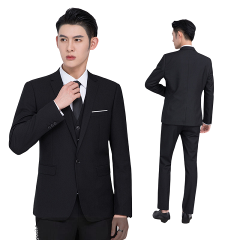 Costum barbati Mbrands cu 3 piese, inchidere 1 nasture [2]