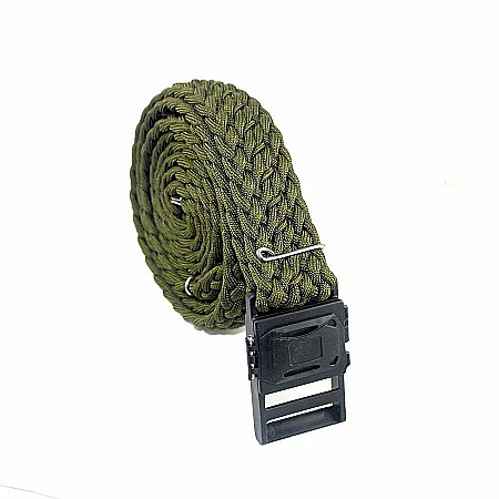 Idei Cadouri - Curea tactica MBrands, supravietuire, din paracord, catarama cu busola, cremene, mini kit medical, mini kit pescuit