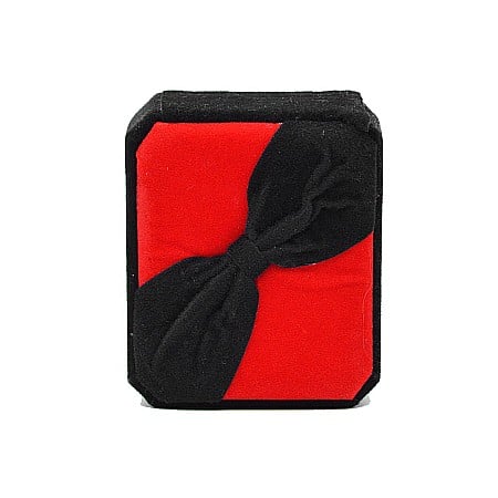Cutie - Cutie cadou pentru bijuterii neagra de catifea
