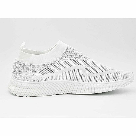 Espadrile Dama MBrands cu talpa flexibila, material textil, alb B166 [2]