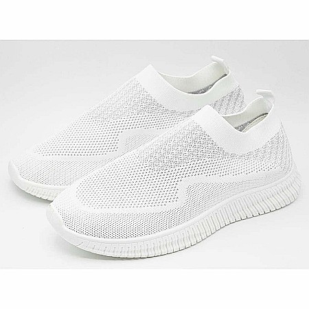 Espadrile Dama MBrands cu talpa flexibila, material textil, alb B166 [3]