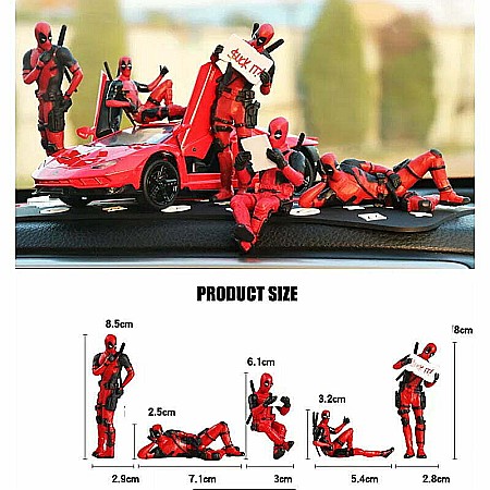 Figurina pentru masina Deadpool MBrands , diverse posturi [9]