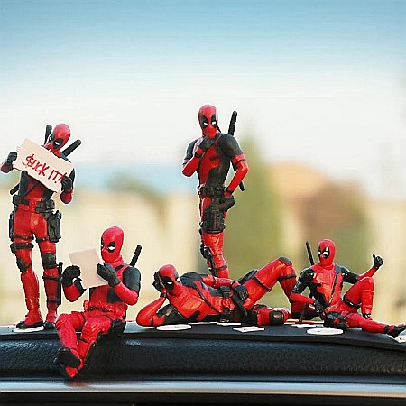 Figurina pentru masina Deadpool MBrands , diverse posturi [0]