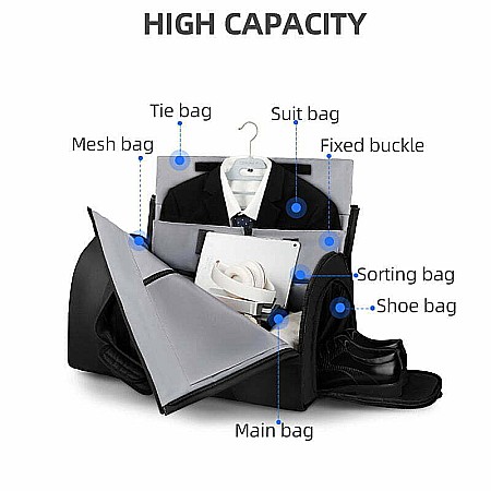 Geanta Smart Business Mark Ryden, impermeabila , compartiment special pentru transport costum, compartiment pantofi [4]
