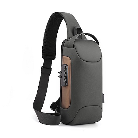 Rucsac | Geanta - Geanta umar Smart MBrands cu cablu USB, impermeabila , lacat TSA antifurt 33x17x9 cm