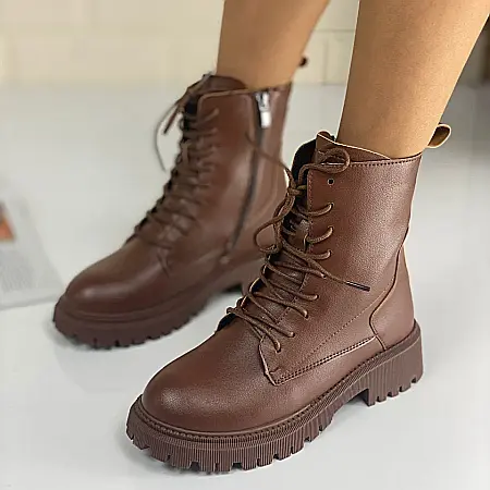 Ghete Dama Mbrands imblanite, culoare maro [0]